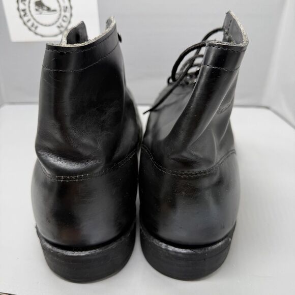 CAROLINA USA RED BIRD BLACK STEELTOE VINTAGE ENGINEER BIKER BOSS BOOTS Sz 14 EEE main image 4